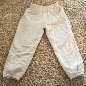 Athleta Kids Light Cream Joggers